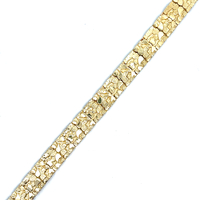 10kt Yellow Gold 7.75" 11.50mm Nugget Bracelet 