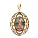 14kt Tri-Color Virgin De Guadalupe Pendant  