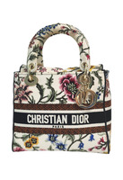 Christian Dior Small Lady D-Lite Floral Embroidered Bag
