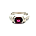 14kt White Gold Garnet Grape Oval Ring