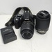 Nikon D3100 DSLR Camera w/ 18-55mm VR & 55-200mm VR Lenses + Charger