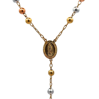 14kt Tri-Color 26" Rosary 
