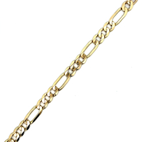 14kt Yellow Gold Figaro Link Bracelet 