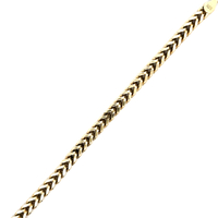 10kt Yellow Gold Wheat Link Bracelet  