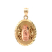14kt Two Tone Virgin De Guadalupe Pendant