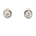 14kt White Gold 1.03ct tw Diamond Stud Earrings With Certificate