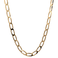 14kt Yellow Gold 24" 5.25mm Curb Link Chain 