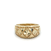 10kt Yellow Gold Diamond Cut Ring
