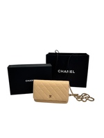 Chanel Lambskin Quilted Wallet On Chain 